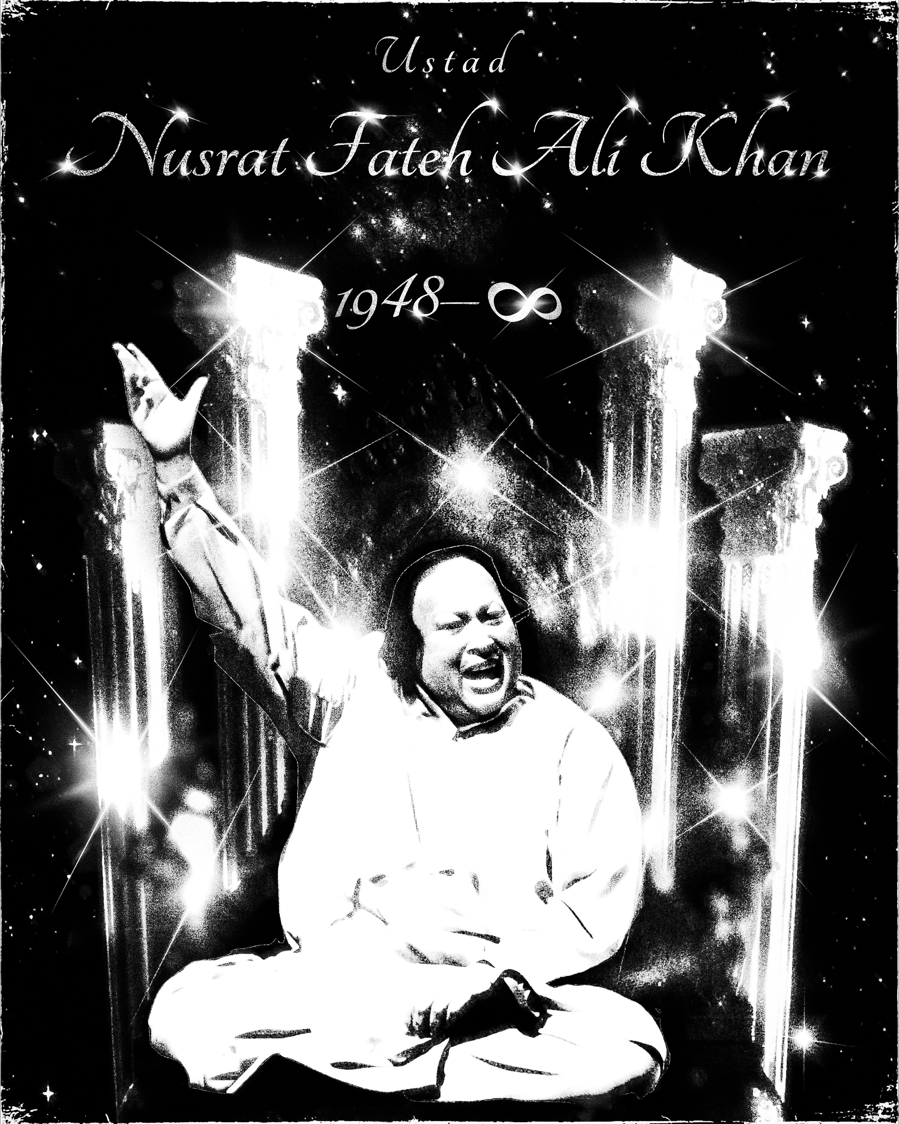 Nusrat/Nusrat Fateh Ali Khan _ Poster _ Artwork _ Cover art _ Legend _ Music legends _ Qawaali(JPG)_1.jpg